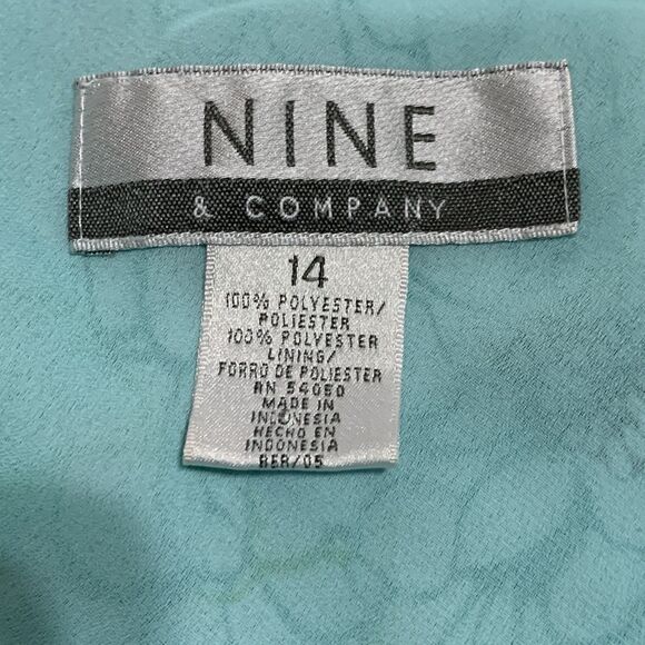 Nine & Co Y2K Babydoll Floral Tank Top So 14 Green Whimsigoth Fairy Grunge Flowy - Picture 8 of 11